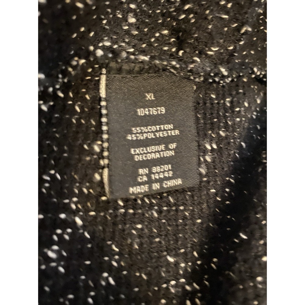 Open Front Waterfall Cardigan Sweater Charcoal‎ Gray Size XL - Picture 6 of 9